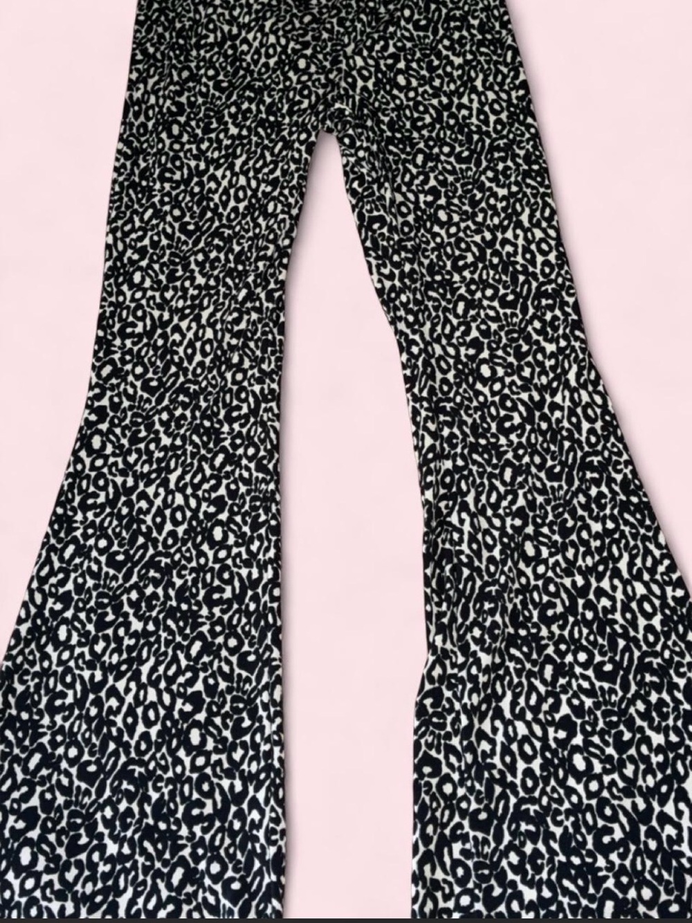 Abound Black and Cream Leopard Print Pants